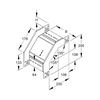 Kábeltálca bukóidom 100mm x 60mm-mag. merítetten horganyzott acél RFD 60100 F Niedax